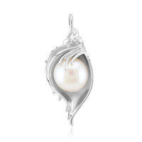 White Freshwater Pearl Silver Pendant (Michelle Albala)