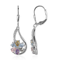 Bolivian Amethyst Silver Earrings