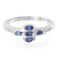 Laos Sapphire Silver Ring