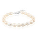 White Freshwater Pearl Silver Bracelet (TPC)