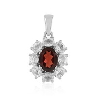 Mozambique Garnet Silver Pendant