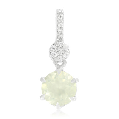 Prehnite Silver Pendant
