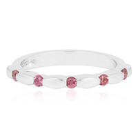 Pink Tourmaline Silver Ring