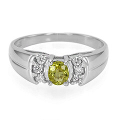 Cuprian Tourmaline Silver Ring