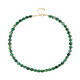 Green Agate Silver Necklace