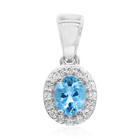 Santa Maria Aquamarine Silver Pendant