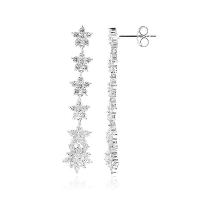 Zircon Silver Earrings