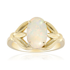 9K Brazilian White Opal Gold Ring