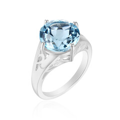 Sky Blue Topaz Silver Ring