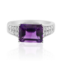 Zambian Amethyst Silver Ring