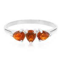 Queretaro Cherry Fire Opal Silver Ring