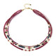 London Blue Topaz Silver Necklace (Riya)