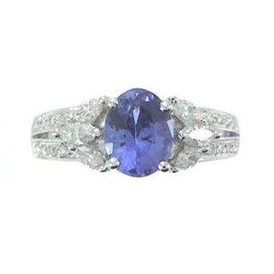 18K AAA Tanzanite Gold Ring (CIRARI)