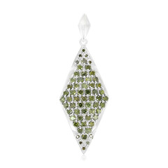 Fancy Diamond Silver Pendant