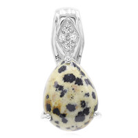 Dalmatian Jasper Silver Pendant