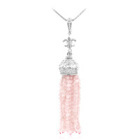 Rose Quartz Silver Necklace (Dallas Prince Designs)