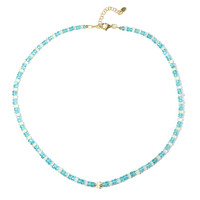Blue Apatite Silver Necklace
