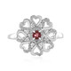 Nigerian Pink Tourmaline Silver Ring