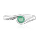 Russian Emerald Silver Ring