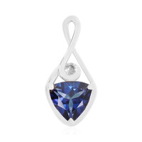 Royal Blue Topaz Silver Pendant
