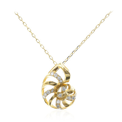 14K SI2 (H) Diamond Gold Necklace