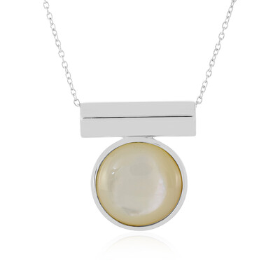 Mother of Pearl Silver Necklace