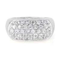 White Sapphire Silver Ring