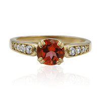 Mandarin Topaz Silver Ring