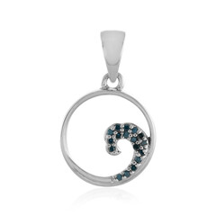 I3 Blue Diamond Silver Pendant