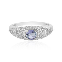 Unheated Tanzanite Silver Ring