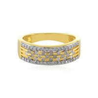 I4 (J) Diamond Silver Ring