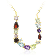 Garnet Silver Necklace