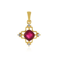 Madagascar Ruby Silver Pendant