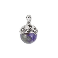Charoite Silver Pendant