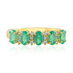 Ethiopian Emerald Silver Ring