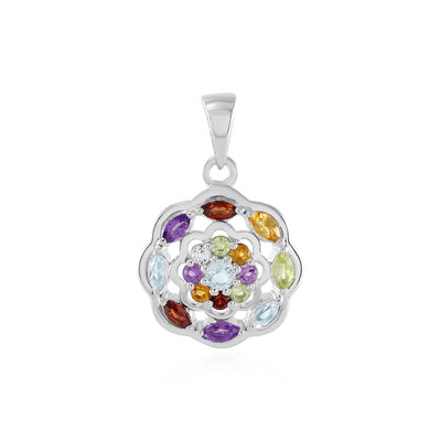 Sky Blue Topaz Silver Pendant