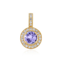 9K Unheated Tanzanite Gold Pendant