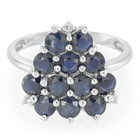 Blue Sapphire Silver Ring