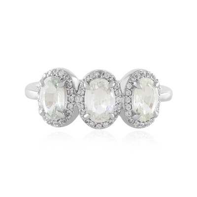 White Sapphire Silver Ring