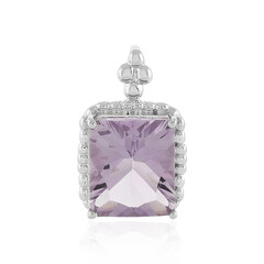 Rose de France Amethyst Silver Pendant