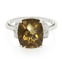 Smoky Quartz Silver Ring