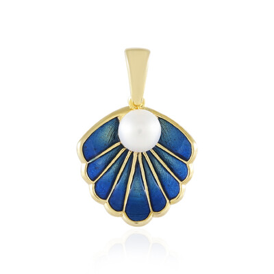 White Freshwater Pearl Silver Pendant (Adela Silber)