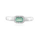 Russian Emerald Silver Ring