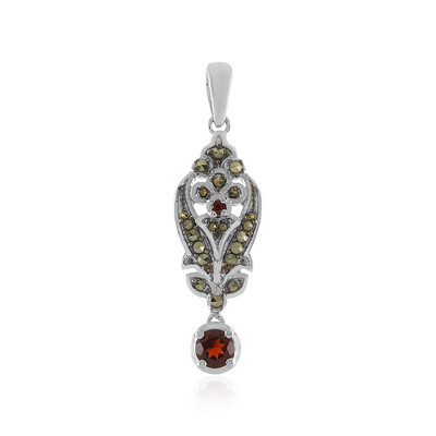 Mozambique Garnet Silver Pendant