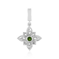 Russian Diopside Silver Pendant