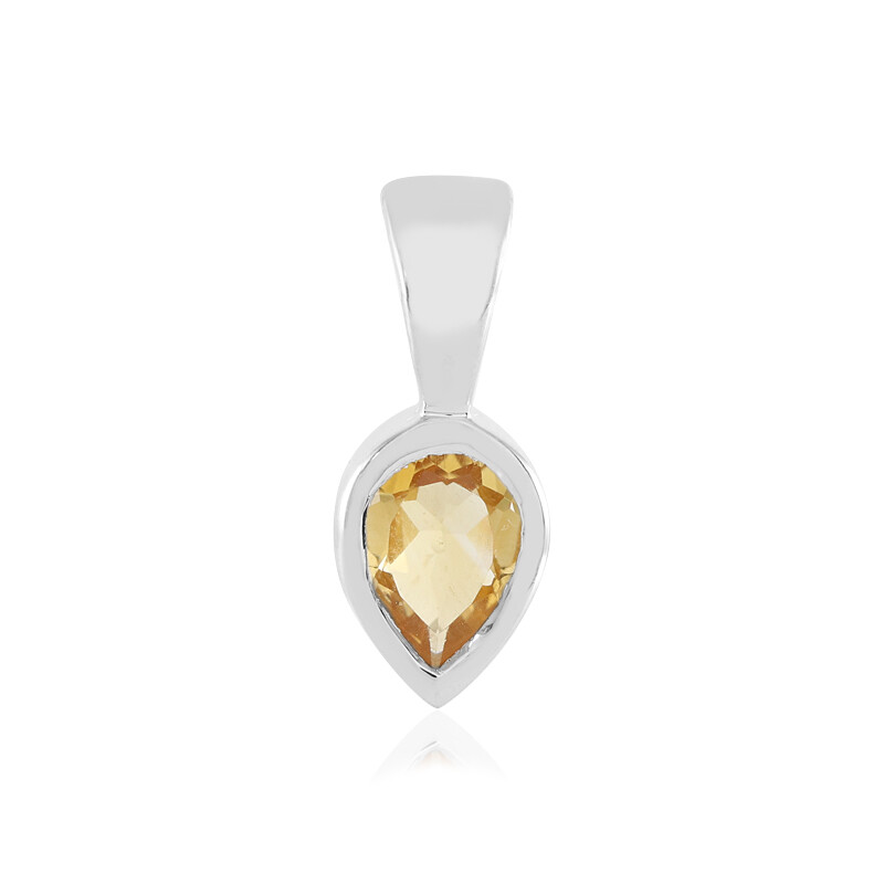 Citrine Drop Sterling Silver Pendant Citrine Drop Sterling Silver Pendant
