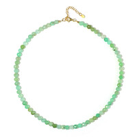 Chrysoprase Silver Necklace