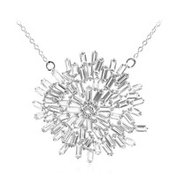 White Topaz Silver Necklace