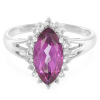 Grape Topaz Silver Ring