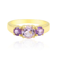 Rose de France Amethyst Silver Ring